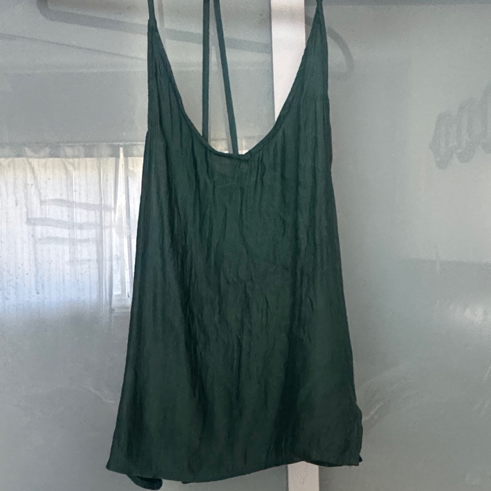 Green Sleeveless Top